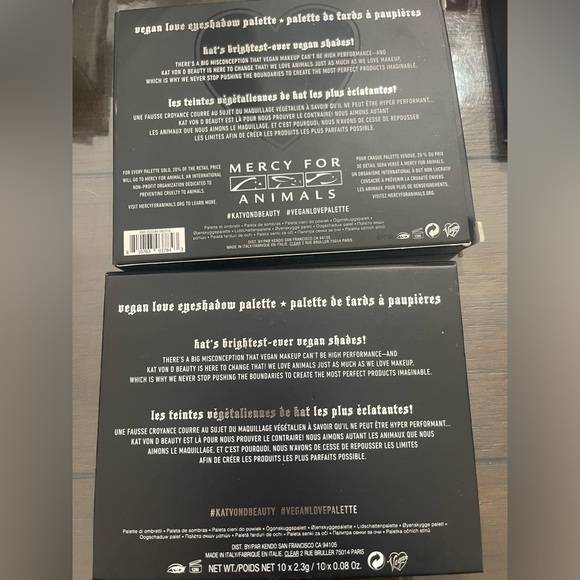 New Kat Von D Vegan Love Eyeshadow Palette - Picture 4 of 6